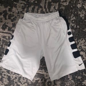 White Nike Basketball Shorts